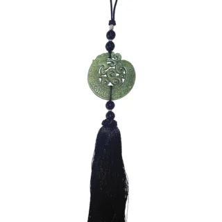 Oriental Jade Dragon, Talisman/Hanging - Image 3