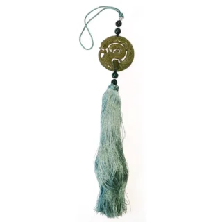 Oriental Jade Dragon Talisman - Charm/Hanging