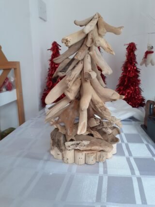 Hand-crafted Driftwood Fir Tree, 30cm
