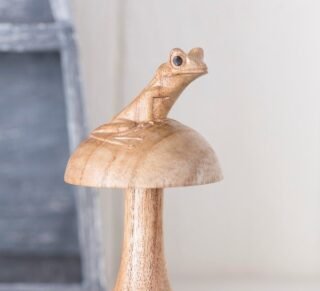 Hand-crafted Frog on a Mushroom - Image 3