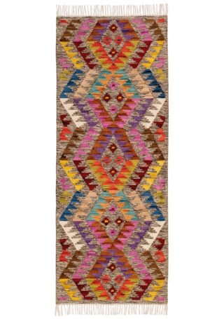 Large Indian Kilim Runner Rug 75 x 200cm