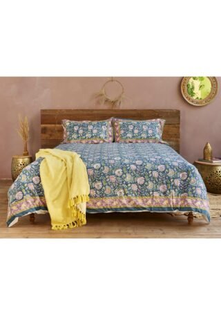 Malli Blockprint King-size Duvet Cover Set