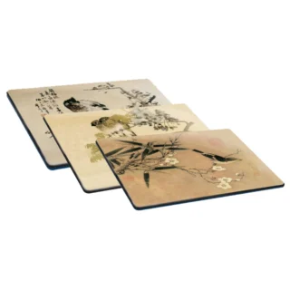 Oriental Birds and Flowers Table Mat Set