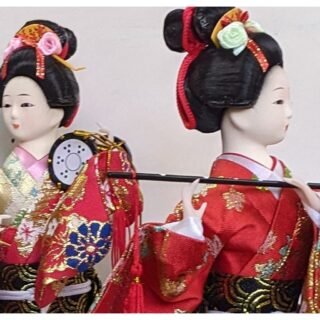 Hand-crafted Japanese Musician Doll, 31cm - Image 3