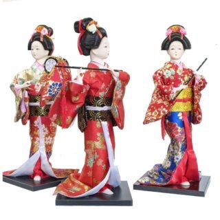 Hand-crafted Japanese Musician Doll, 31cm
