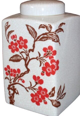 Square Floral Pot, Chinese Porcelain - Image 3