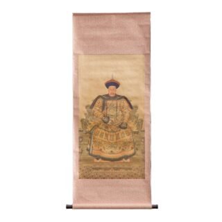 Qin Long Oriental Scroll, Handpainted