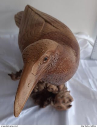 Vintage GIANT RAVEN, Wood Sculpture 50cm
