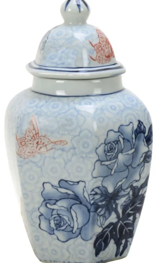 Slim Rose Jar, Chinese Porcelain - Image 3