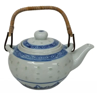 Oriental Rice Pattern Tea Pot