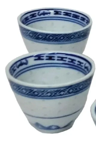 Oriental Rice Pattern Tea Set - Image 3
