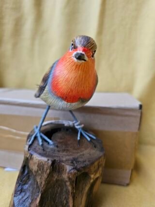 Handcarved Robin, Lovely detail