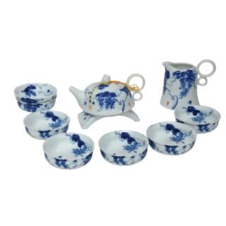 Blue and White Glory Oriental Porcelain Teaset
