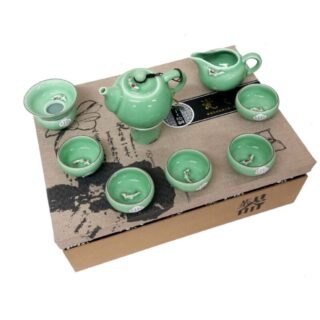 Koi Fish Oriental Porcelain Teaset - Image 4