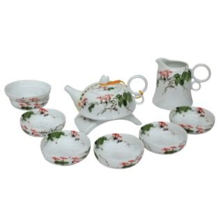 Morning Glory Oriental Porcelain Teaset