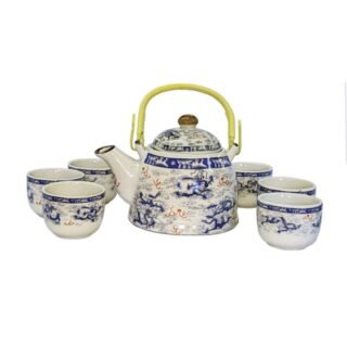 Nine Dragon Oriental Porcelain Teaset