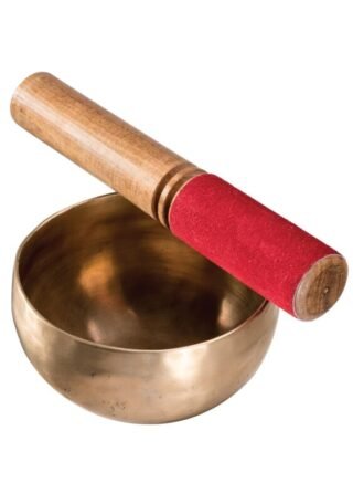 Hand Beaten Bronze Singing Bowl with Stick