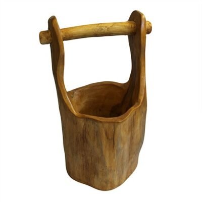 Teak Well Bucket, 28cm