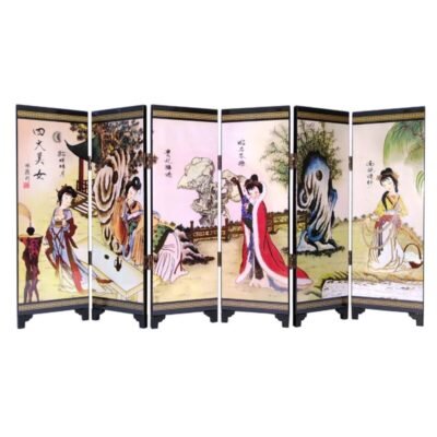 The Four Beauties Tabletop Screen