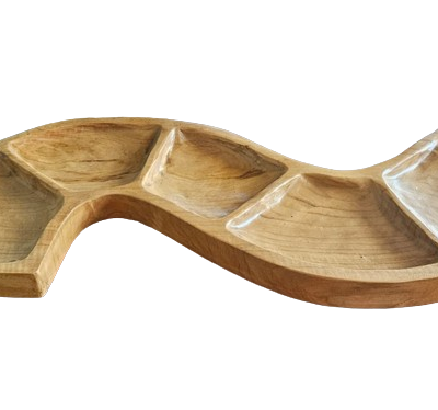 Snake Shaped Teak Bowl
